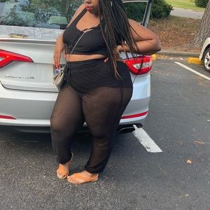 2 piece Net Black Set